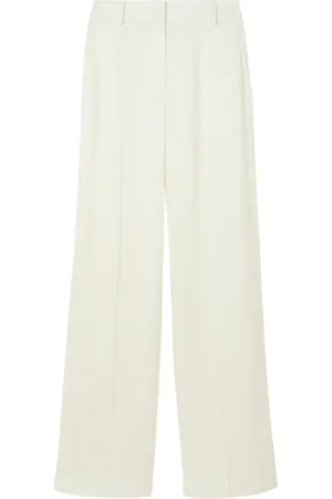 Burberry Broek met wijde pijpen