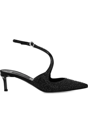Philipp Plein 55 mm slingback pumps met stras