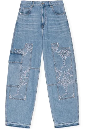 Ganni Broderie anglaise jeans