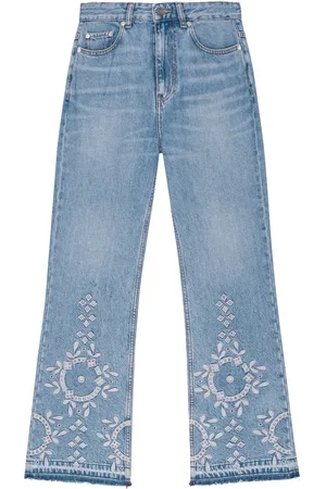 Ganni Broderie anglaise jeans