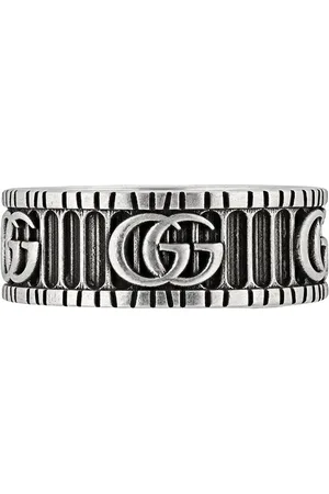 Gucci Zilveren Marmont ring met GG logo