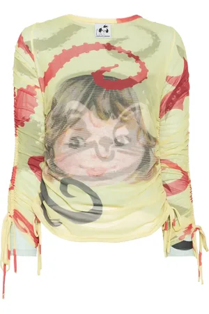 Chopova Lowena Sam Cat Ballast top met lange mouwen
