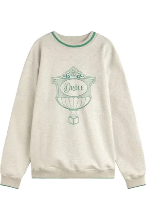 Drôle de Monsieur Sweater met logoprint
