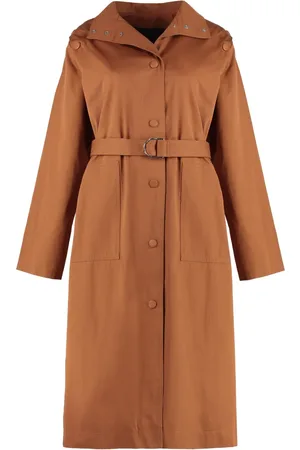 YVES SALOMON Trenchcoat met verborgen sluiting
