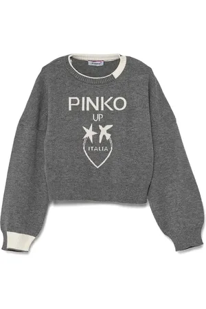 Pinko Intarsia trui met logo