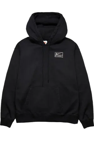 Nike X Stussy "Black" hoodie met verwassen effect