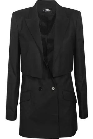 Karl Lagerfeld Blazer met dubbele rij knopen
