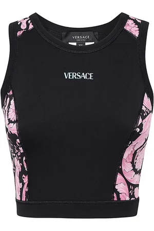 VERSACE Cropped top met vlakken