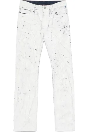Maison Margiela Jeans met gebarsten effect