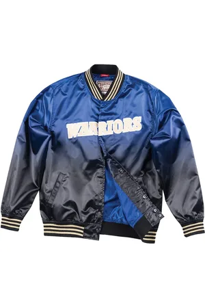 Mitchell & Ness NBA Golden State Warriors CNY "Royal/Black" bomberjack