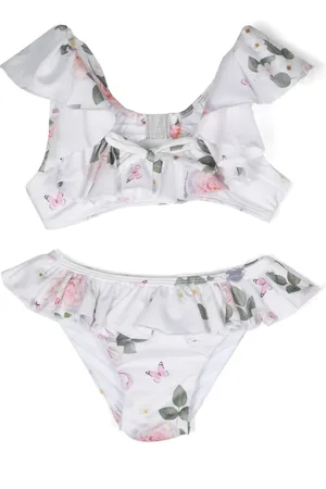 MONNALISA Bikini met bloemenprint en ruches