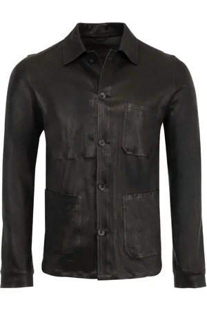 GIORGIO BRATO Leren shirtjack