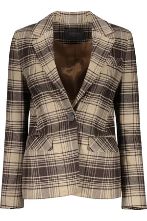 LORENA ANTONIAZZI Geruite blazer