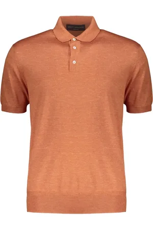 brett johnson Fijngebreid poloshirt