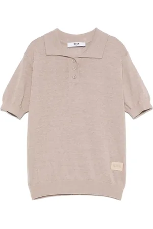 Msgm Fijngebreid poloshirt
