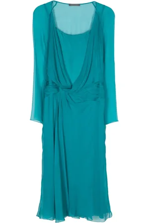 Alberta Ferretti Jurk met gedrapeerde hals