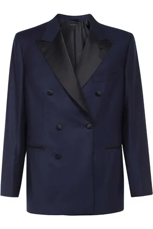 BRIONI Blazer met satijnen revers