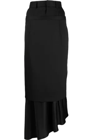 Maison Margiela Gelaagde asymmetrische midi