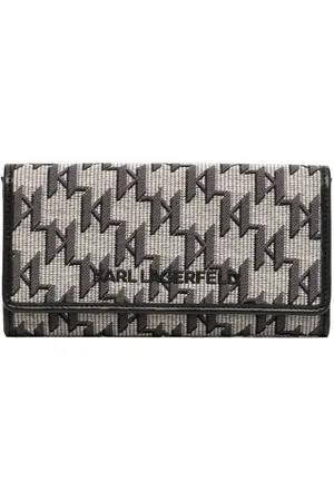 Karl Lagerfeld Portemonnee met monogram jacquard