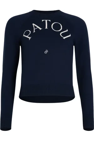 Patou Trui van merinowol met logo