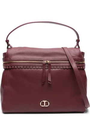 Twin-Set Cécile leren shopper