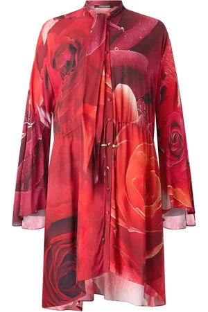 Roberto Cavalli Jurk met rozenprint