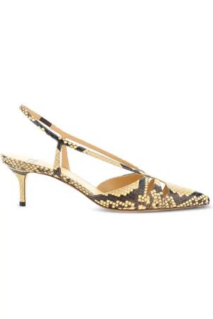 Francesco Russo Pumps met slangenleerprint