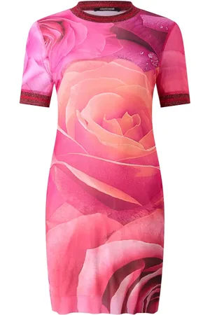 Roberto Cavalli Jurk met rozenprint