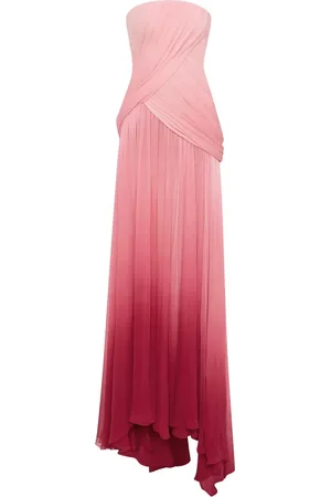Oscar de la Renta Ombr� zijden chiffon avondjurk