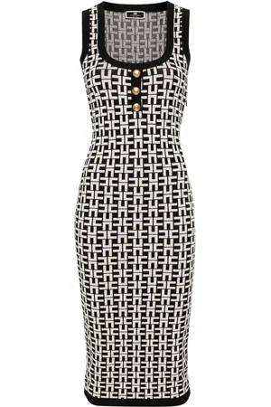 Elisabetta Franchi Intarsia jurk