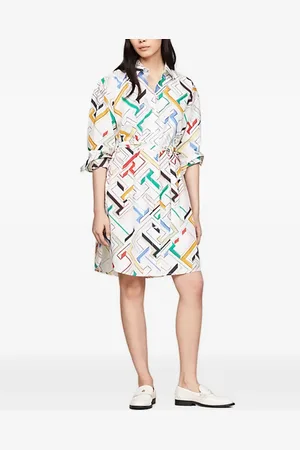 Tommy Hilfiger Blousejurk met monogramprint