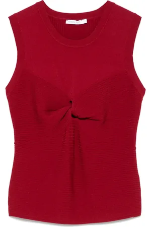 Patrizia Pepe Tanktop met gedraaid detail