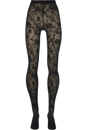 Wolford Panty met bloemenpatroon