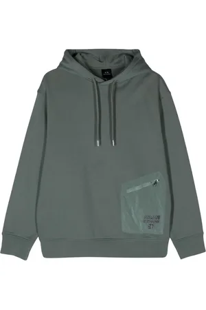 Armani Exchange Katoenen hoodie met geborduurd logo