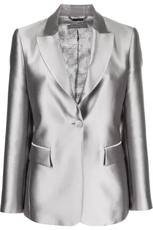 Alberta Ferretti Blazer met enkele rij knopen