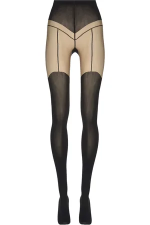 Wolford Panty met jarretelprint