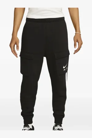 Nike Air "Black/Summit White" fleece cargo broek