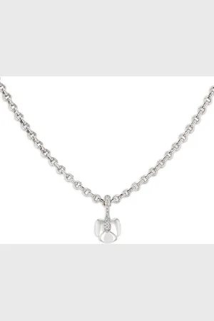 CHAUMET 18kt witgouden halsketting met diamanten hanger