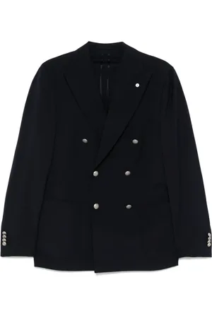 LUIGI BIANCHI MANTOVA Blazer met dubbele rij knopen