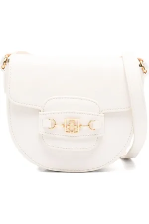 Elisabetta Franchi Horsebit crossbodytas met logo