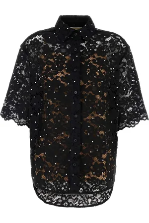 Michael Kors Blouse met kant en studs