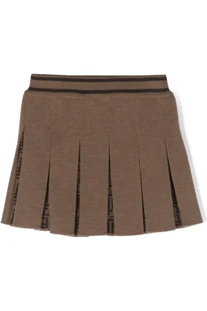 Fendi Plooirok met monogramprint