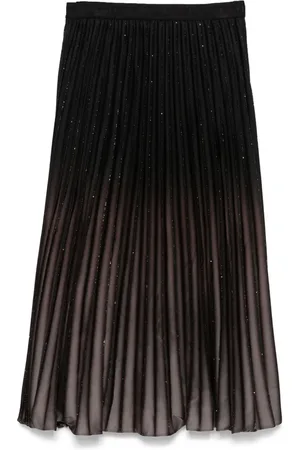 DKNY Foiled geplooide midi