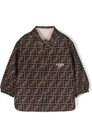 Fendi Gewatteerd jack met logoprint