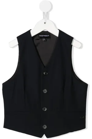 Emporio Armani Gilet met enkele rij knopen