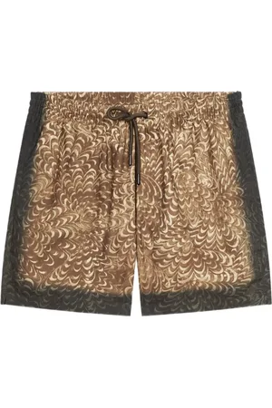 DRIES VAN NOTEN Zwembroek met print
