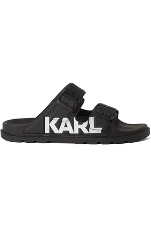 Karl Lagerfeld Kondo Tred slippers met dubbele bandjes