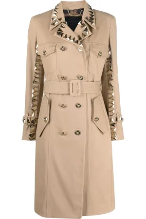Philipp Plein Trenchcoat met ceintuur