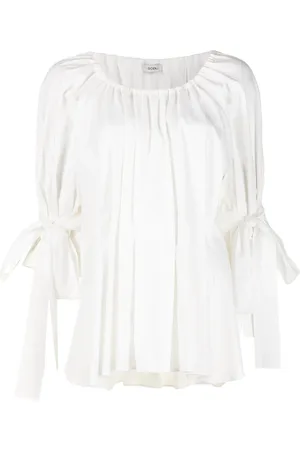 GOEN.J Blouse met strikdetail