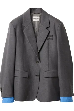 Miu Miu Blazer met enkele rij knopen